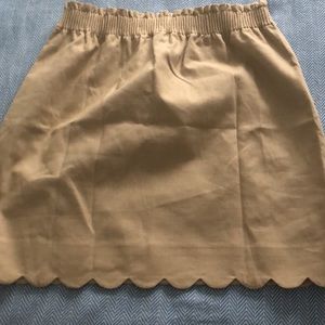 Brand New J.Crew Skirt scalloped trim